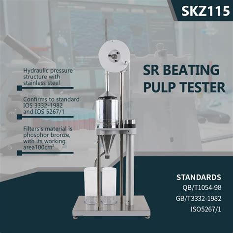 Beating Pulp Tester agency|schopper riegler pulp tester.